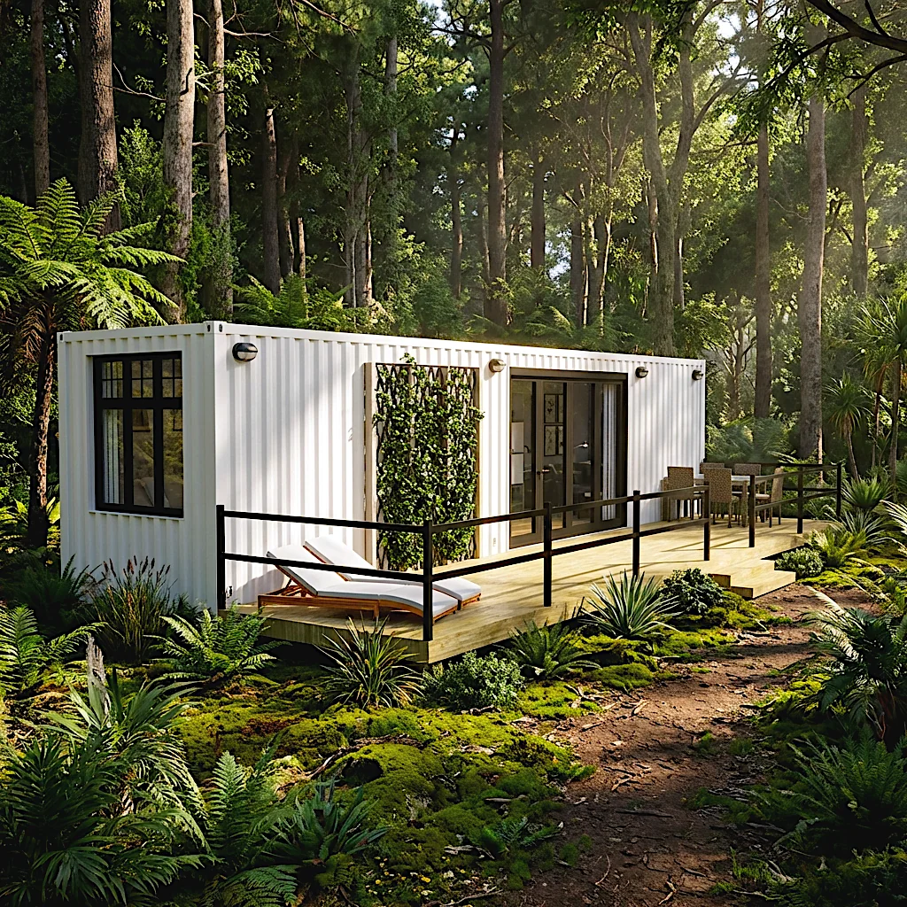 Nybyggda Vinterisolerade Containerhus i Sverige - Varborg i Skogen