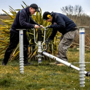 Markskruv för grund till containerhus i Sverige