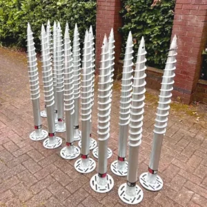 Markskruvar för grund till containerhus i Sverige